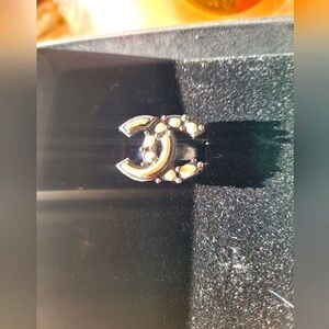 Chanel Gunmetal Ring